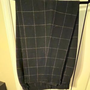 Dark Navy Plaid Tommy Hilfiger Wool Pants